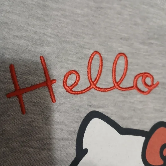 Hello Kitty Gray Pullover Sweatshirt - Size M - NWOT - Picture 8 of 8